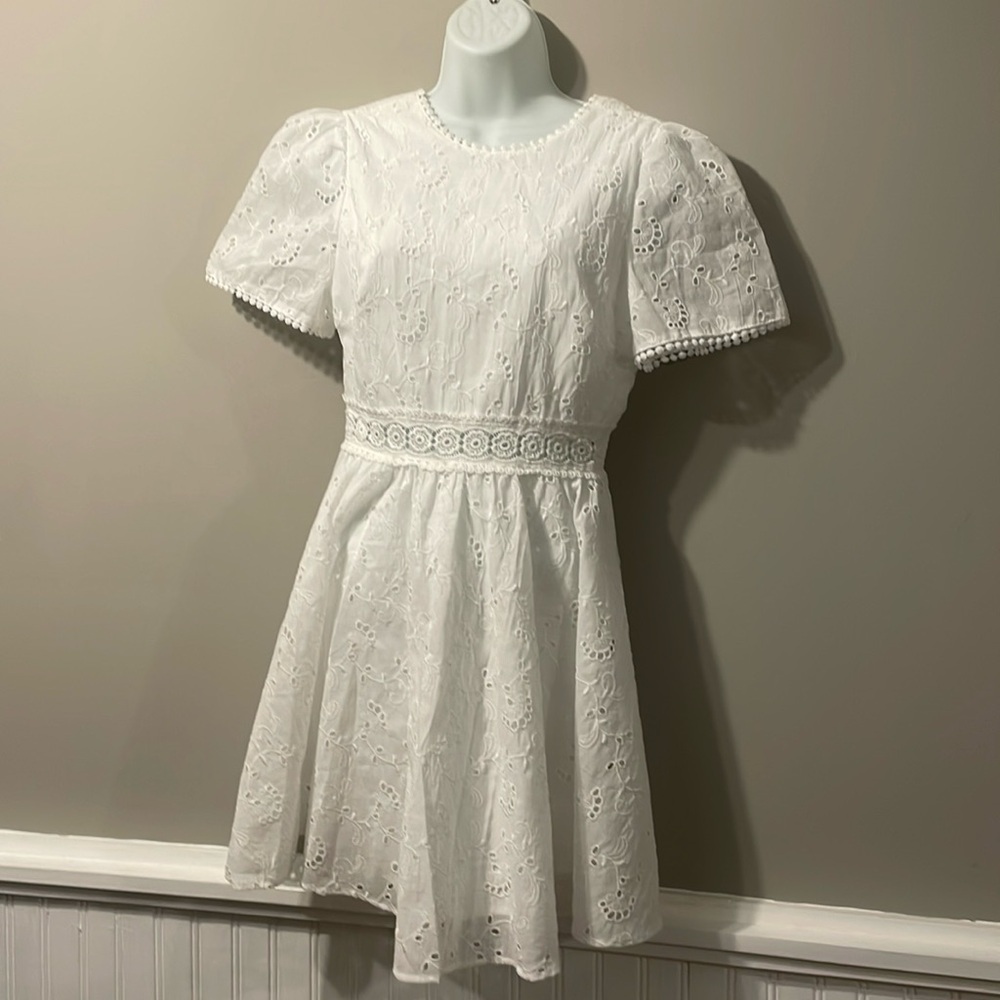 Shein vacay white dresss